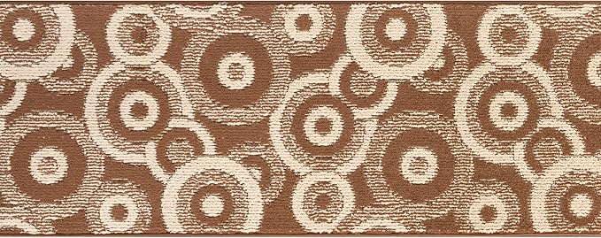 26 ft Extra Long Brown Hallway Runner Rug | Non-Slip & Machine Washable | Custom Cut to Size 2'3" x 26' (Runner) | REMNAZ