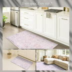 Fame Rugs Turkish Rug. Washable Vintage Oriental Antique Inspired Traditional Doormat Small Modern Area Rugs Luxury Entryway Entry Bedroom Bathroom Kitchen (412PP, 4'9 x 6'9)