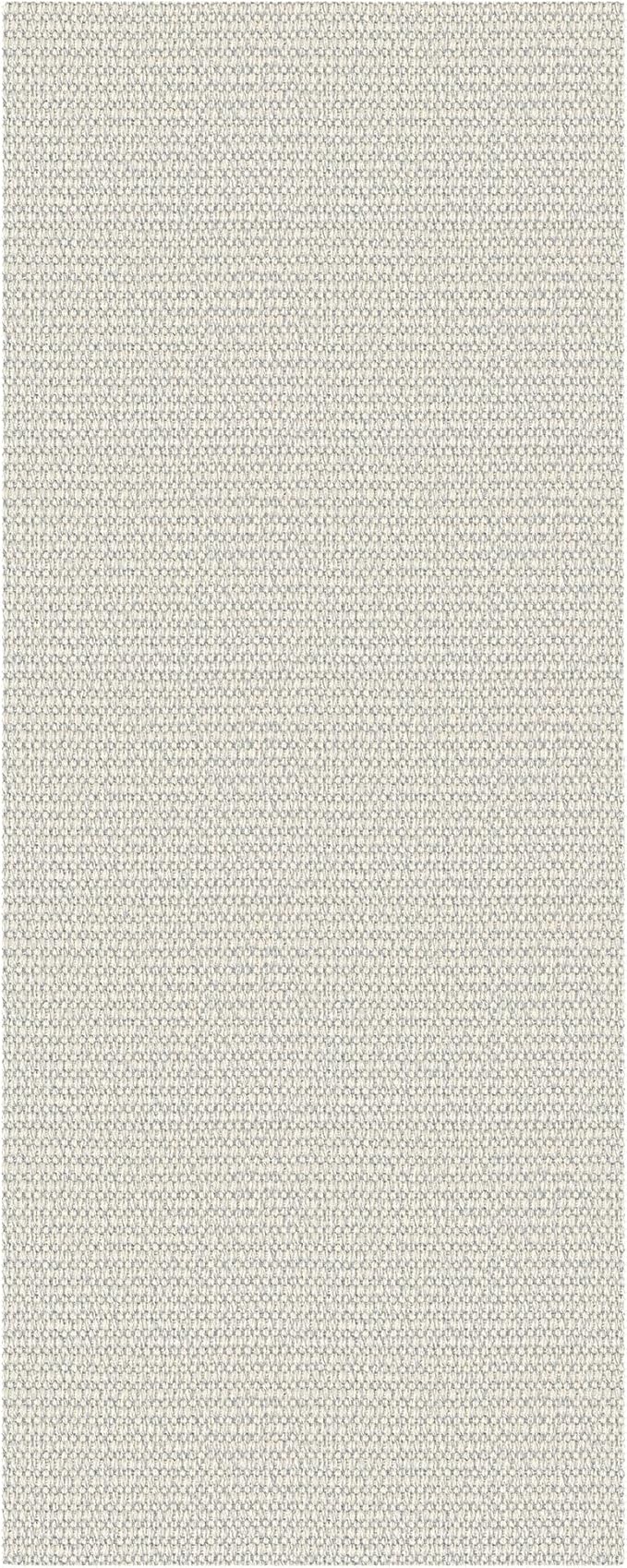 EARTHALL Woven Runner Rug 2x5 Ft Washable Runners for Hallways Cotton Rubber Backed Kitchen Runner Braided Indoor Floor Carpet Runners for Entryway, Hallway, Kitchen, Bedroom, Cream/Grayish