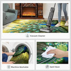 Peacock Rug 5x7-5x7 Rug, Wonderful Peacock Area Rugs for Bedroom, Nature Rugs for Living Room, Modern Style Washable Mat, Aesthetics Carpet - Peafowl Home Decor & Gifts