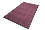 WaterHog Diamond | Commercial-Grade Entrance Mat with Rubber Border – Indoor/Outdoor, Quick Drying, Stain Resistant Door Mat (Bordeaux, 4' x 6')
