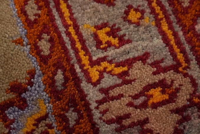 Transitional Collection 5' 2'' X 3' 1'' Rug Rug, All-Over 100% Wool Carpet for Home Décor, Foyer and Hallway