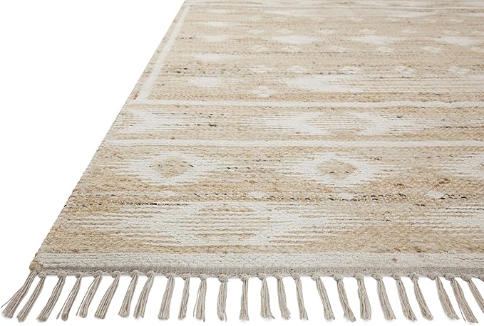 Loloi Angela Rose Rivers Collection RIV-04 Natural/Ivory 9'-3" x 13' Reversible Area Rug