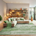 Abstract 8x10 Area Rug for Living Room Dining Room Home Office Bedroom Sage Green