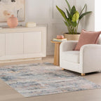 Dash & Albert Blaire Mineral Machine Washable Rug, 5 X 8 Feet, Multicolored Graphic Pattern