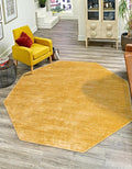 Unique Loom Finsbury Collection Area Rug - Kate (5' 3" Octagon, Yellow)