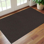 EARTHALL Washable Area Rug 3x5 Ft Non Slip Rugs for Entryway, Braided Rubber Backed Throw Rugs Door Mat Indoor Outdoor Entrance, Cotton Woven Carpet for Kitchen Foyer Front Door, Taupe/Coffee