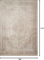 Loloi Loren Collection LQ-03 Sand/Taupe 7'-6" x 9'-6" Area Rug