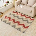 Chevron Pattern Rug, 2x3 Rug, Farmhouse Stripes Rugs for Living Room Bedroom, Stripes Small Area Rug, Washable Rug Non Slip Soft Indoor Carpet, Chevron Pattern Home & Room Decor