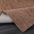 Beverly Rug Indoor Outdoor Rug 9x12, Washable Outside Carpet for Patio, Deck, Porch, Solid Modern Area Rug, Water Resistant, Gold Brown