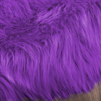 Latepis Fluffy Shag Purple 3x5 Rugs Washable Faux Fur Rug Furry Carpet for Living Room Dorm Floor Rugs Plush Soft Rug Room Decor Rectangle