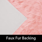 Latepis 5x7 Pink Fluffy Rug for Living Room Faux Sheepskin Fur Rugs Washable Area Rug Bedroom Shaggy Rugs for Sofa Floor for Grils Dorm Room Décor Pink Room Accessories