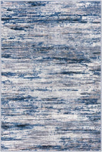 6x9 Modern Abstract Area Rug for Bedroom, Navy Blue Gray Neutral Multi Large Super Soft Washable Rug with Non-Slip, Non-Shedding Rugs for Living Room, Indoor Door Mat for Office Home Décor