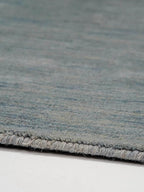 Hand Knotted Loom Wool ECO-Friendly Area Rugs - 10'x10', Square, Light Blue Color, Solid Plain Design, High Pile Handmade Anti Skid Area Rugs for Living Room, Bed Room (L00111)