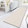 8FT Laundry Rug Runner Mat Non Slip, Rubber Backed Kitchen Sink Rug Carpet Mat, Absorbent Hall Floor Runner Rug, Beige