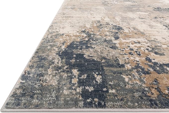 Loloi Teagan Collection TEA-06 Sand/Mist 2'-8" x 13' Runner Rug, Large, Soft Neutral Rug, High-Traffic for Living Room, Bedroom, Home Office, Dining Area