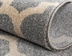 Rugs.com Lattice Collection Rug – 7' x 10' Light Gray Medium Rug Perfect for Bedrooms, Dining Rooms, Living Rooms