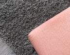 Unique Loom Solid Shag Collection Area Rug (6' 1" x 9' Rectangle, Graphite Gray)