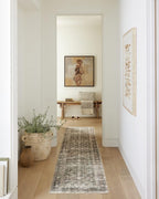 Loloi Amber Lewis Morgan Collection MOG-02 Navy/Sand 2'-3" x 7'-6" 38" Thick Runner Rug feat. CloudPile, Neutral, Room Décor, Vintage Inspired, Livingroom, Bedroom, Dining Area
