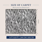 YIHOUSE 8×10 Ft Area Rugs, Black and White Modern Abstract Rug, Washable Plush Soft Zebra Print Carpet, Non-Slip Non-Shedding Rug for Grand Room, Bedroom, Dining Room, Nursery, Home Decor