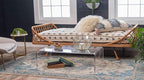 Unique Loom Salzburg Collection Classic Traditional Design Oriental Inspired Border Area Rug (3' 3 x 5' 3 Rectangular, Beige/Blue)