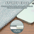 EARTHALL Washable Runner Rug 2x6 Ft Non Slip Runners for Hallways Cotton Rubber Backed Kitchen Runner Braided Indoor Floor Carpet Runners for Entryway, Hallway, Kitchen, Bedroom, Turquoise/Gray