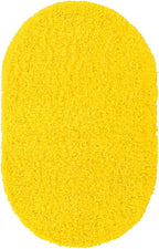 Unique Loom Solid Shag Collection Area Rug (3' 3" x 5' 3" Oval, Tuscan Sun Yellow)