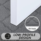 Timo Indoor Doormat, Front Door Mat 32"x40" Absorbent Rubber Backing Non Slip Door Mats, Machine Washable Resist Dirt Low Profile Rugs for Entryway, Front Door Rugs Indoor for Muddy Wet Shoes, Grey