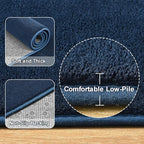 Amearea Large Modern Area Rugs for Bedroom Living Room, 6x9 Feet Navy Blue Thickened Memory Foam Rug, Fluffy Indoor Washable Rugs Non Slip Minimalist Carpet for Boys Girls Dorm Nursery Room Decor