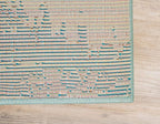Unique Loom Positano Collection Coastal Modern Fish Light Blue Area Rug (5' x 8')