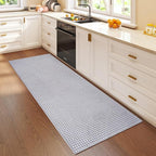Boho 2x5 ft Hallway Runners Rug Washable Long Woven Kitchen Runner Mat Rugs Non Slip, Soft Entryway Laundry Hall Runner Floor Carpet for Indoor Backdoor Bedroom Kitchen Living Room, Gray