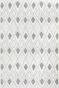 Dash & Albert Chandler Ivory Machine Washable Rug, 7.5 X 9.5 Feet, Ivory Geometric Pattern - Premium Luxury Hotel Quality Soft Breathable Hypoallergenic Machine Washable Easy Care All Season