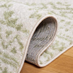SAFAVIEH Area Rug 4x6 - Tulum Collection - Ivory & Sage, Moroccan Boho Tribal Design, Non-Shedding & Easy to Clean, Ideal for Living Room, Bedroom, Dining Space (TUL272H)
