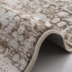 LUMI 8x10 Washable Area Rug for Living Room, Ultra Soft Traditional Vintage Rugs Non Slip with Rubber Backing, Low Profile, High Traffic, Stain Resistant Carpets, Ideal for Bedroom, Dining Room