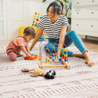 4x6 Pink Area Rugs for Living Room Machine Washable Rug Distressed Girls Nursery Rug Indoor Carpet Neutral Moroccan Boho Ultra Soft Area Rug for Bedroom Dining Room Playroom Office