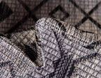 Unique Loom Outdoor Trellis Collection Area Rug - Tribal Trellis (6' 1" x 9' Rectangle, Gray/ Black)
