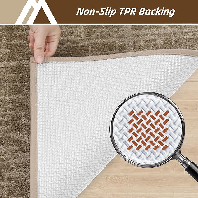 COSY HOMEER-Dirt-Trapper-Door-Mat 32"x48" Non-Slip Entryway Rugs Washable Welcome Mat Absorbent Entrance Mats Low Pile Dog Door Mats for Front Back Doomats and Wet Shoes,Taupe