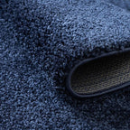 Unique Loom Solo Collection Area Rug - Calabasas (4' 1" Square, Navy Blue)