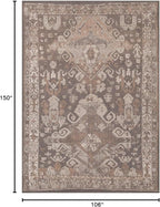 LUXE WEAVERS Moroccan Floral Beige 9x12 Area Rug for Living Room
