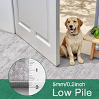 LUMI 8x10 Washable Neutral Area Rug, Ultra-Soft, Non-Slip, Low-Profile Grey Carpet with Enhanced Anti-Slip Backing for Living Room, Bedroom, Indoor Spaces, and Home Décor