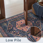 Ciicool Washable Non Slip Runner Rug, 2x6ft Hallway Rug Vintage Kitchen Rugs Oriental Carpet for Entrance Bedroom Bedside Living Room Laundry Bathroom Decor