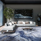 6x9 Area Rugs for Living Room, Modern Abstract Rug for Bedroom, Contemporary Machine Washable Rug, Large Stain Resistant Carpet for Dining Room Playroom Home Office, Pet & Kids Friendly