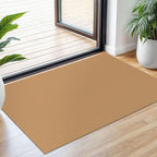Small Braided Rugs 2x3 Ft Area Rugs for Entryway Boho Washable Rug Throw Rugs with Rubber Backing Cotton Woven Door Mat Indoor Entrance Front Door Rugs for Foyer Bathroom Kitchen, Warm Tan