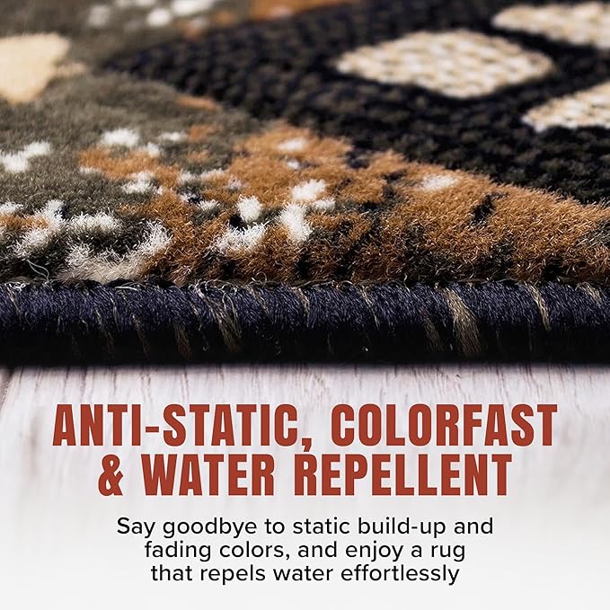 YHSF South West Native American Area Rug C318 - Easy Clean, Thick, Soft, Durable Native Tribal American Indian Inspired Rug for Bedroom/Living Room and More - Sage Green, 2 ft 4 in x 10 ft 11 in