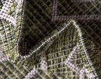 Unique Loom Outdoor Trellis Collection Area Rug - Tribal Trellis (4' 1" x 6' 1" Rectangle, Green/ Natural)