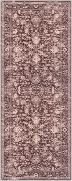 KILOCOCO Hallway Runner 2x5 Kitchen Runner Rug Printed Vintage Floral Washable Non-Slip Runners for Hallways Laundry Room Rugs Distressed Boho Rug Runners for Bedroom, Red