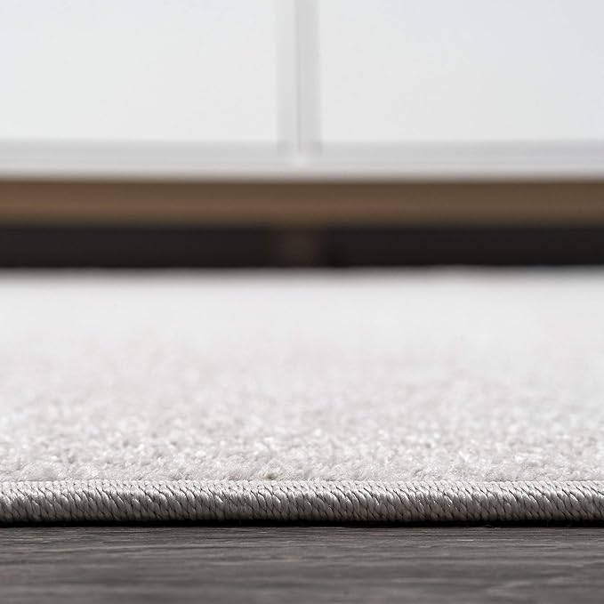 JONATHAN Y Haze Solid Low-Pile Ivory Indoor Area Rug 3x5, Coastal,Bohemian,Minimalist,Classic, Easy-Cleaning for Living Room,Bedroom,Kitchen,Pet Friendly,Non-Shedding (SEU100D-3)