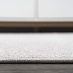 JONATHAN Y Haze Solid Low-Pile Ivory Indoor Area Rug 3x5, Coastal,Bohemian,Minimalist,Classic, Easy-Cleaning for Living Room,Bedroom,Kitchen,Pet Friendly,Non-Shedding (SEU100D-3)