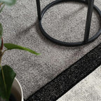 Paco Home Area Rug Modern Geometric Pattern in Grey White, Size: 2'8" x 4'11"