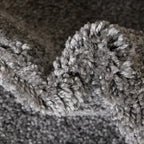 Unique Loom Solo Collection Area Rug - Calabasas (5' 3" x 8' Oval, Gray)
